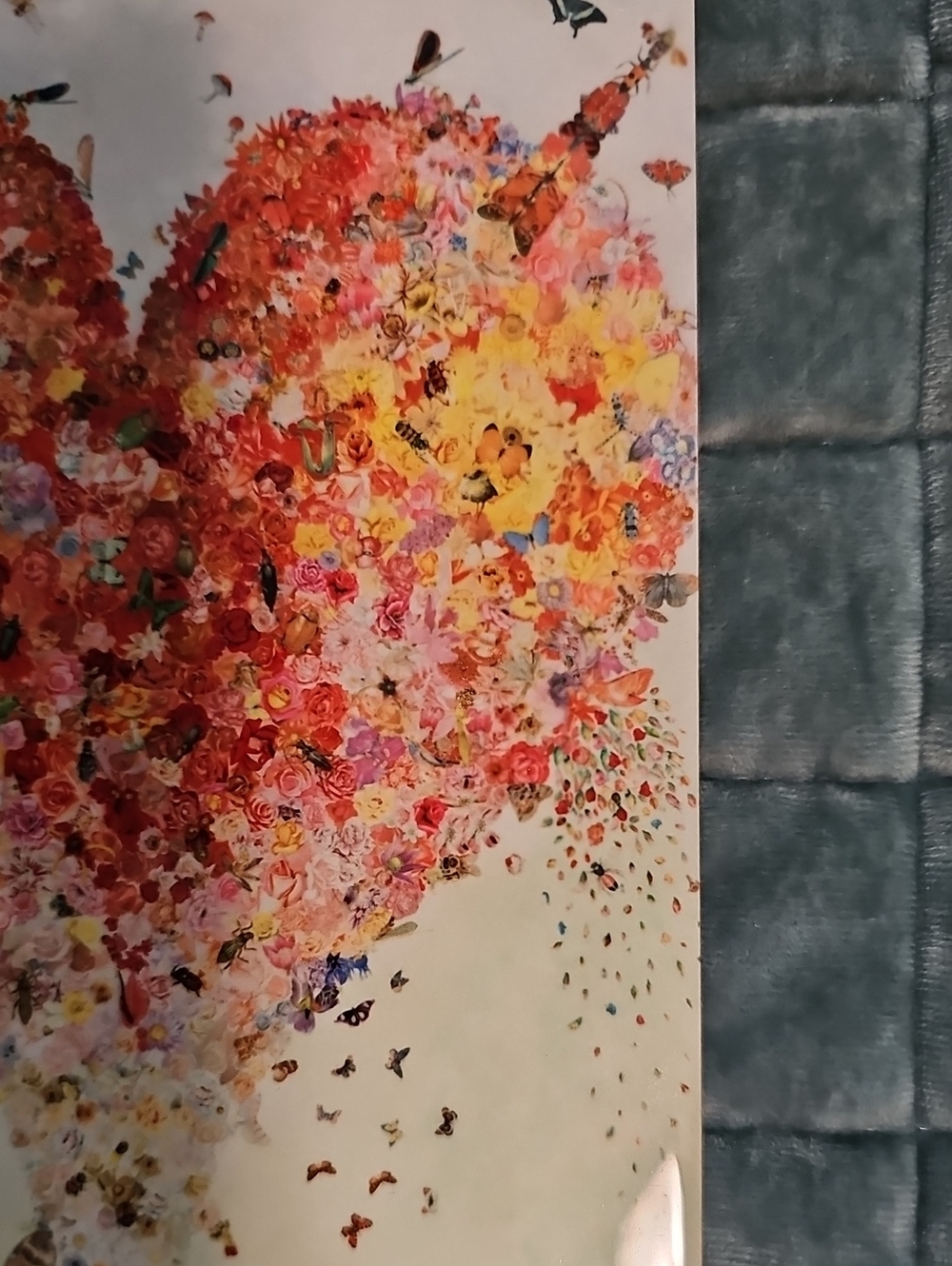 Floral Heart Tile - Multicolor - Picture 3 of 5